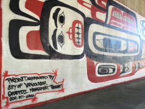 Even the graffiti in Vancouver is done with taste and approval.
